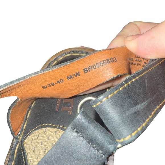 Børn Handcrafted Black Leather Sandals – Size 9 - Picture 9 of 14